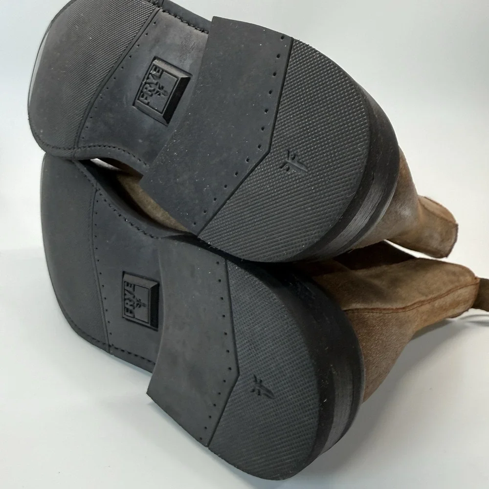Frye‎ Seth Chelsea Boot Men 9 D Brown Chocolate Patina Classic